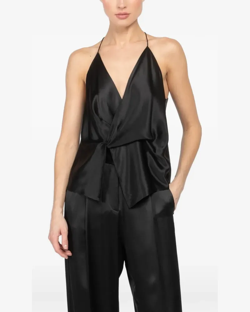 The Sei twisted cami top - Schwarz Schwarz