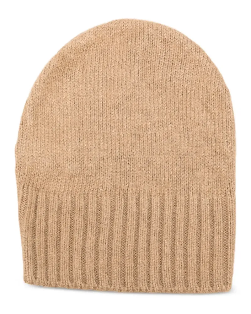 Masnada Gerippte Beanie - Nude Nude