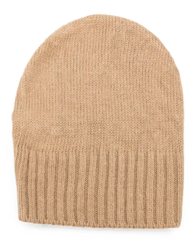 Masnada Gerippte Beanie - Nude Nude