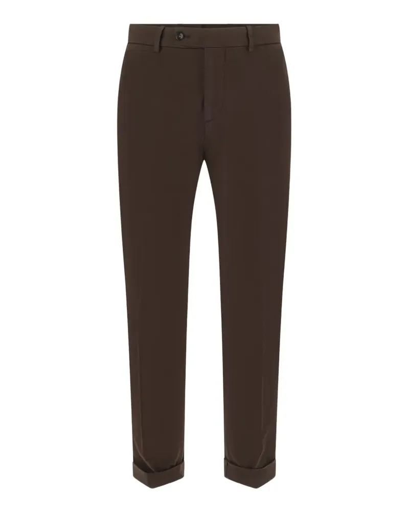 Numero 00 turn-up cuff tapered trousers - Braun Braun