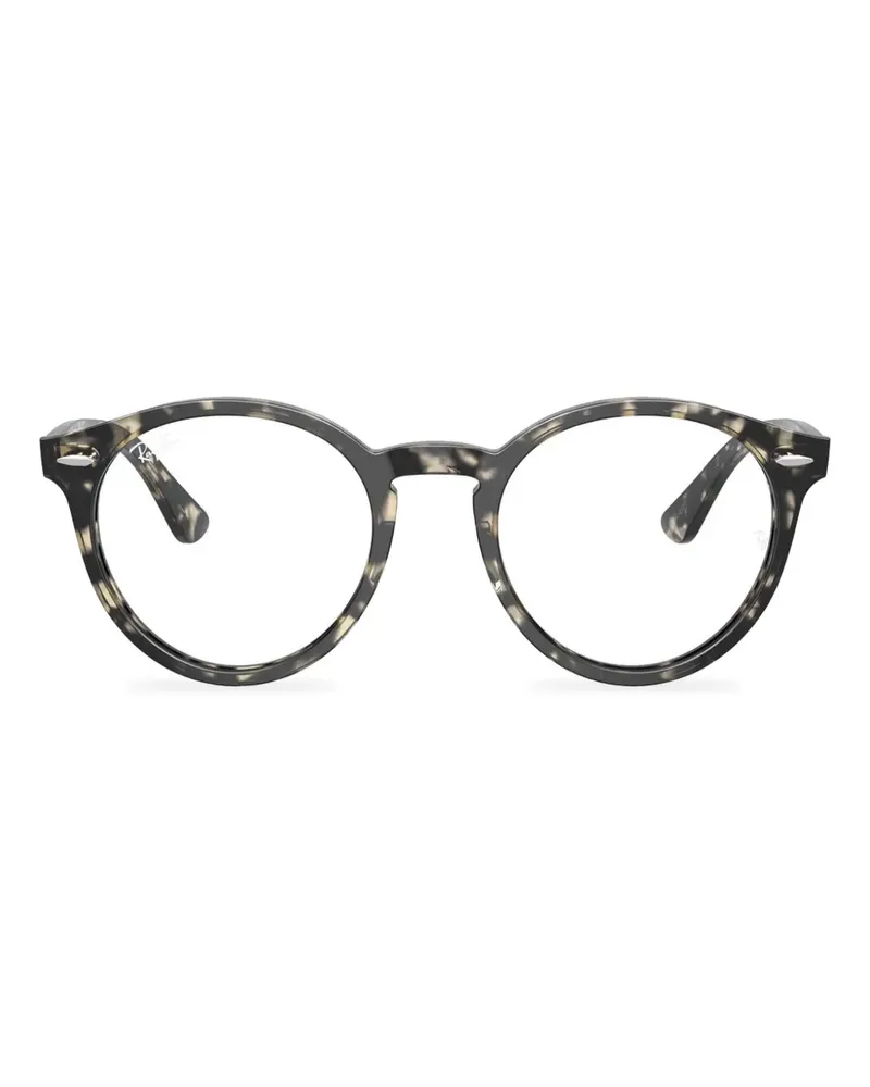 Ray Ban Larry Brille mit rundem Gestell - Schwarz Schwarz