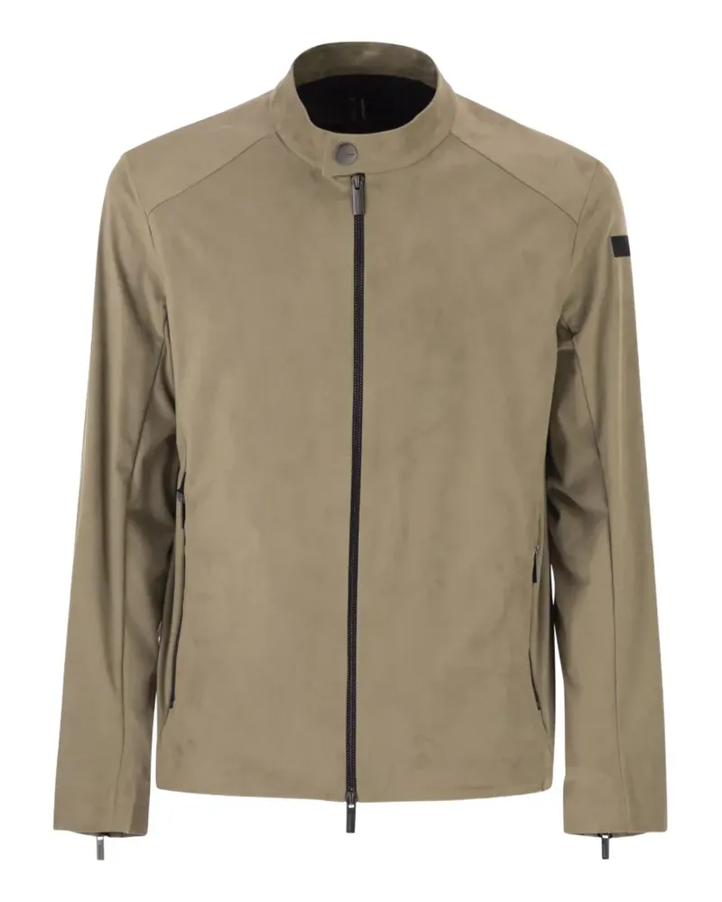 Roberto Ricci Designs logo-patch biker jacket - Nude Nude