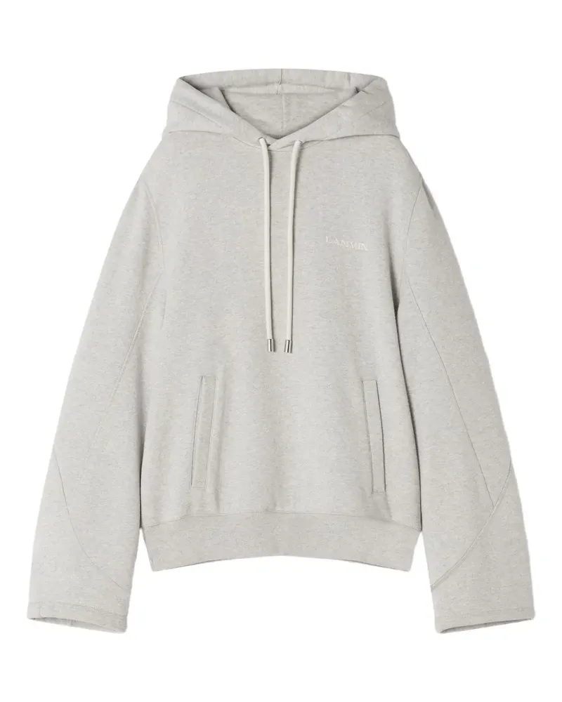 Lanvin Hoodie mit Logo-Stickerei - Grau Grau