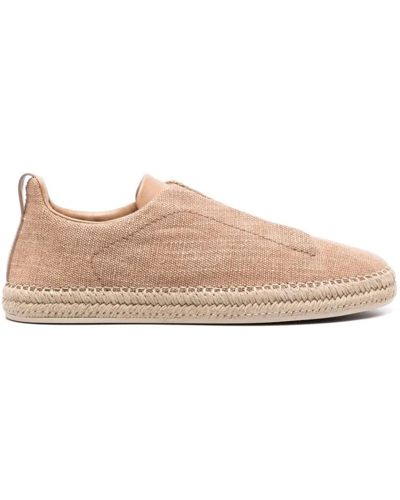 Ermenegildo Zegna Strukturierte Triple Stitch Espadrilles Nude