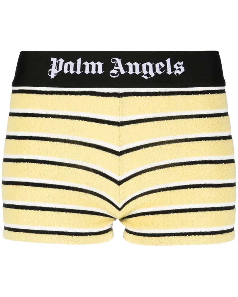 Palm Angels Shorts mit Streifen - Gelb Gelb