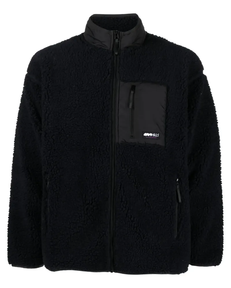 GRAMICCI Fleecejacke mit Logo-Patch - Blau Blau