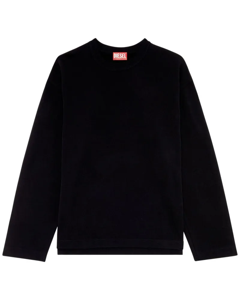 Diesel S-Macsis-Od Sweatshirt aus Baumwolle Schwarz