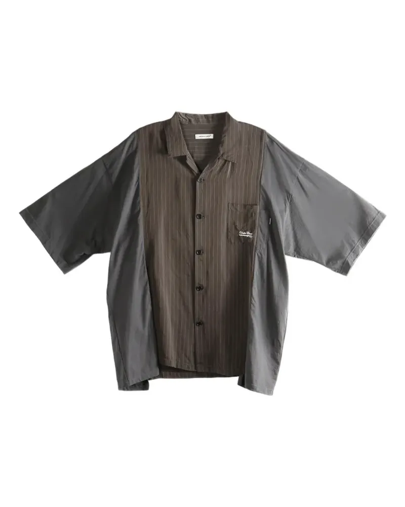 Undercover pinstriped short-sleeve shirt - Grau Grau