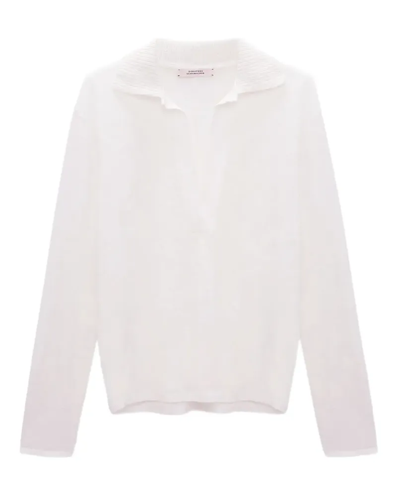 Dorothee Schumacher Poloshirt aus Leinen - Weiß Weiß