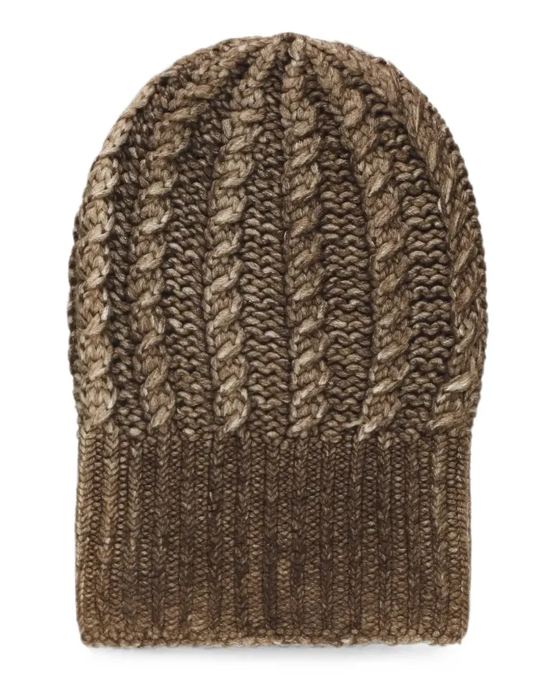 Avant Toi cable-knit beanie hat - Braun Braun