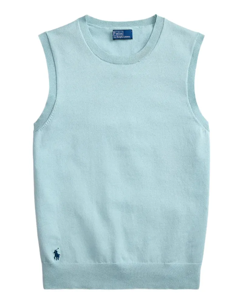 Ralph Lauren Pony-embroidered sleeveless sweater - Grün Grün