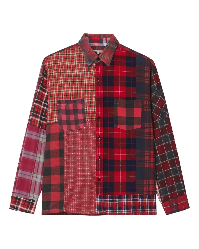 NEEDLES Kariertes Hemd im Patchwork-Look - Rot Rot