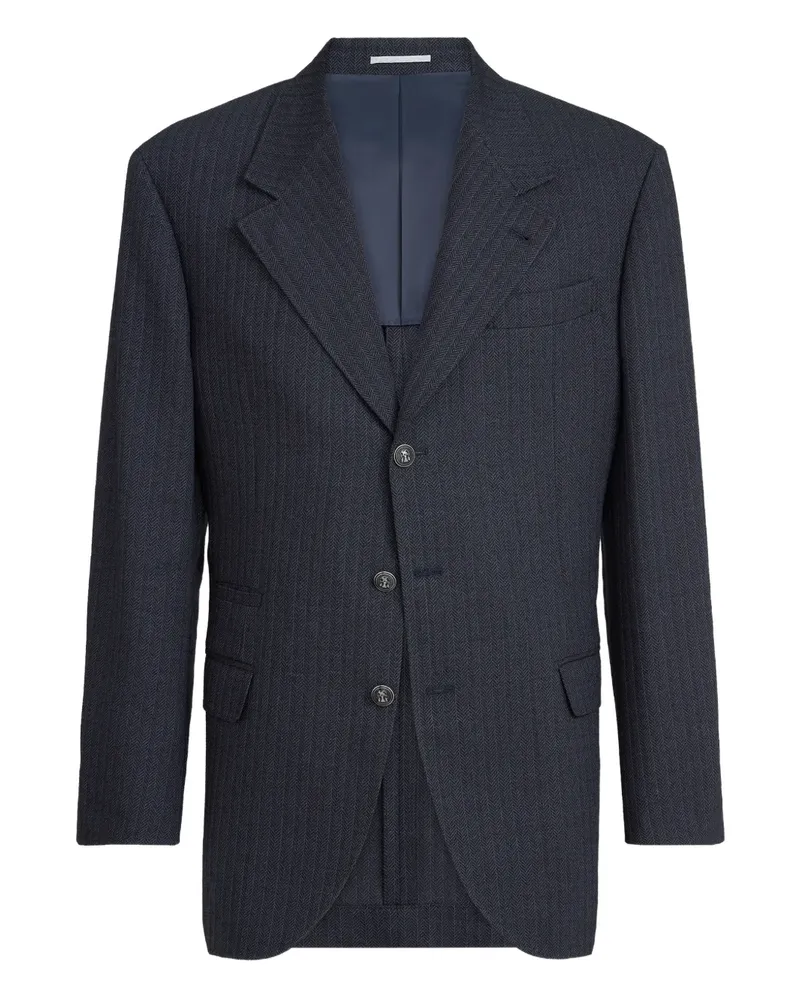 Brunello Cucinelli Klassisches Sakko - Blau Blau