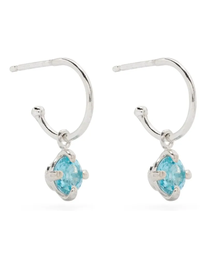 Wouters & Hendrix topaz hoop earrings - Silber Silber