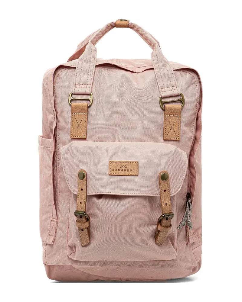 DOUGHNUT large Macaroon buckle-fastening logo-patch backpack - Rosa Rosa