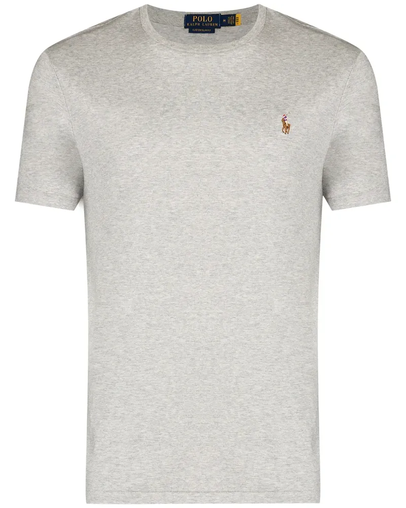 Ralph Lauren T-Shirt mit Logo-Stickerei - Grau Grau