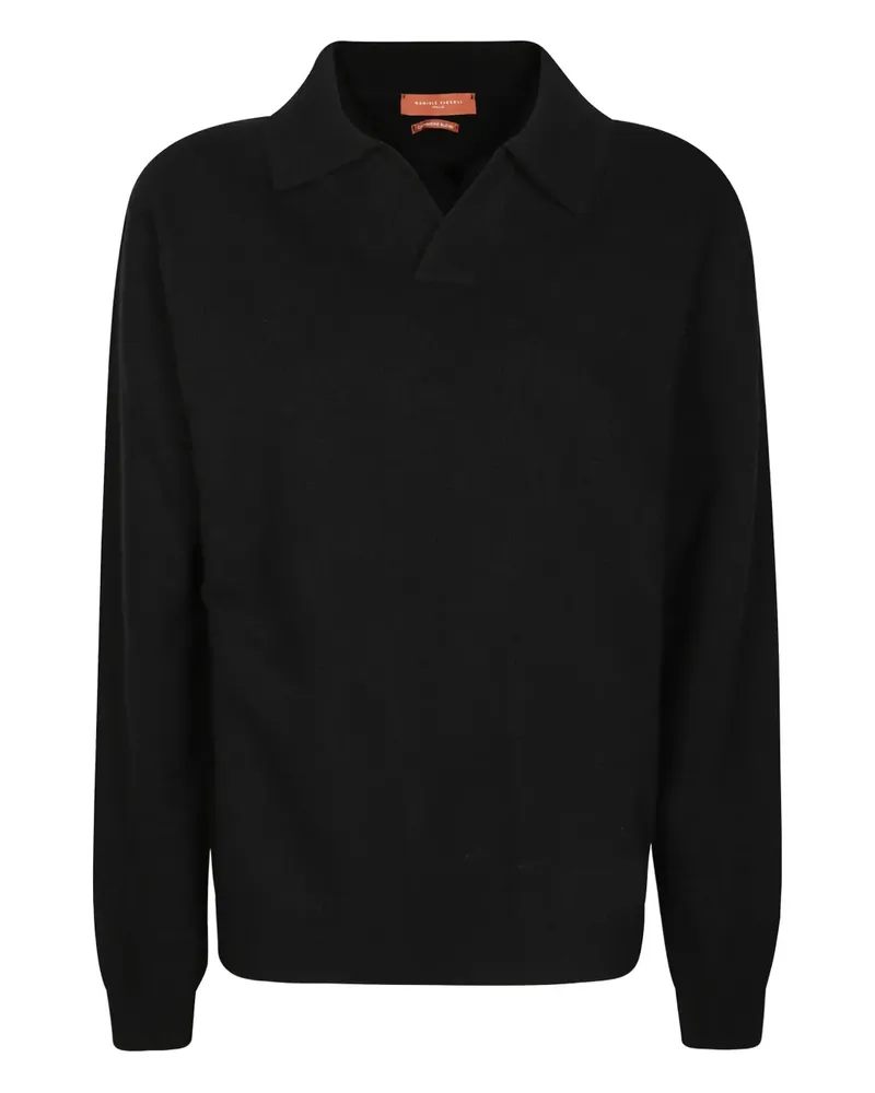 Daniele Fiesoli Pullover mit V-Ausschnitt - Schwarz Schwarz