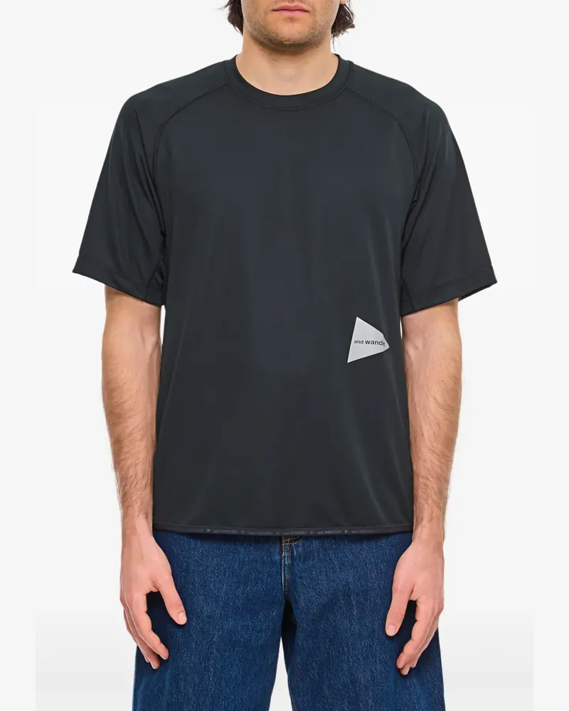 and wander T-Shirt mit Logo-Print - Schwarz Schwarz