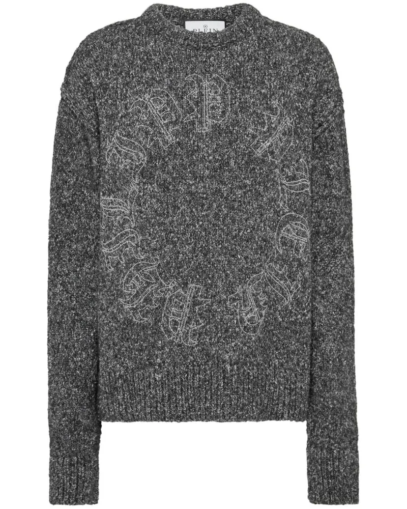 Philipp Plein Pullover mit Logo-Stickerei - Grau Grau