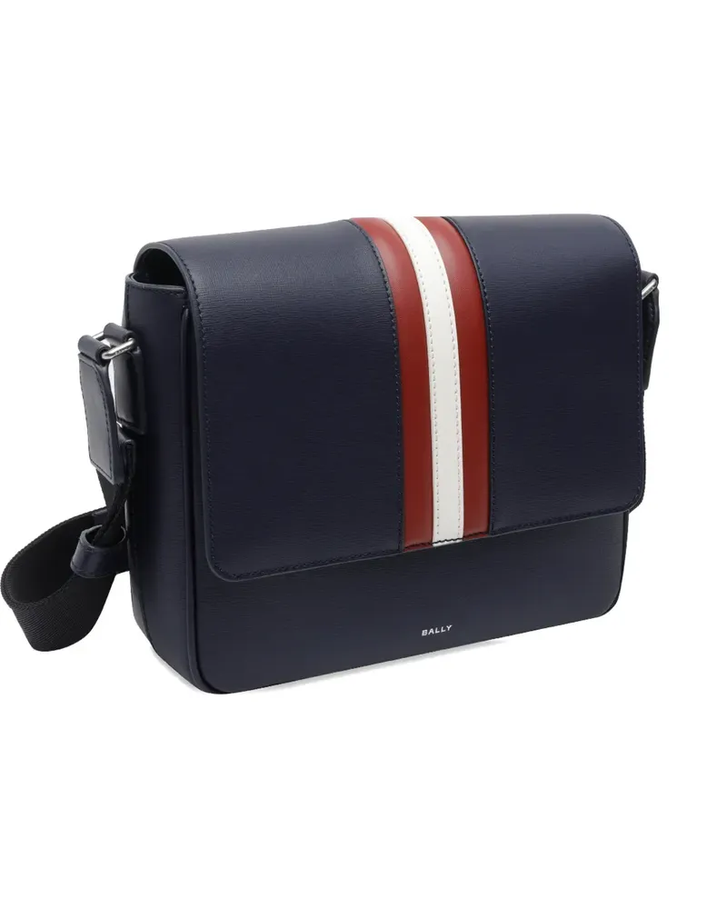 Bally Mythos leather messenger bag - Blau Blau