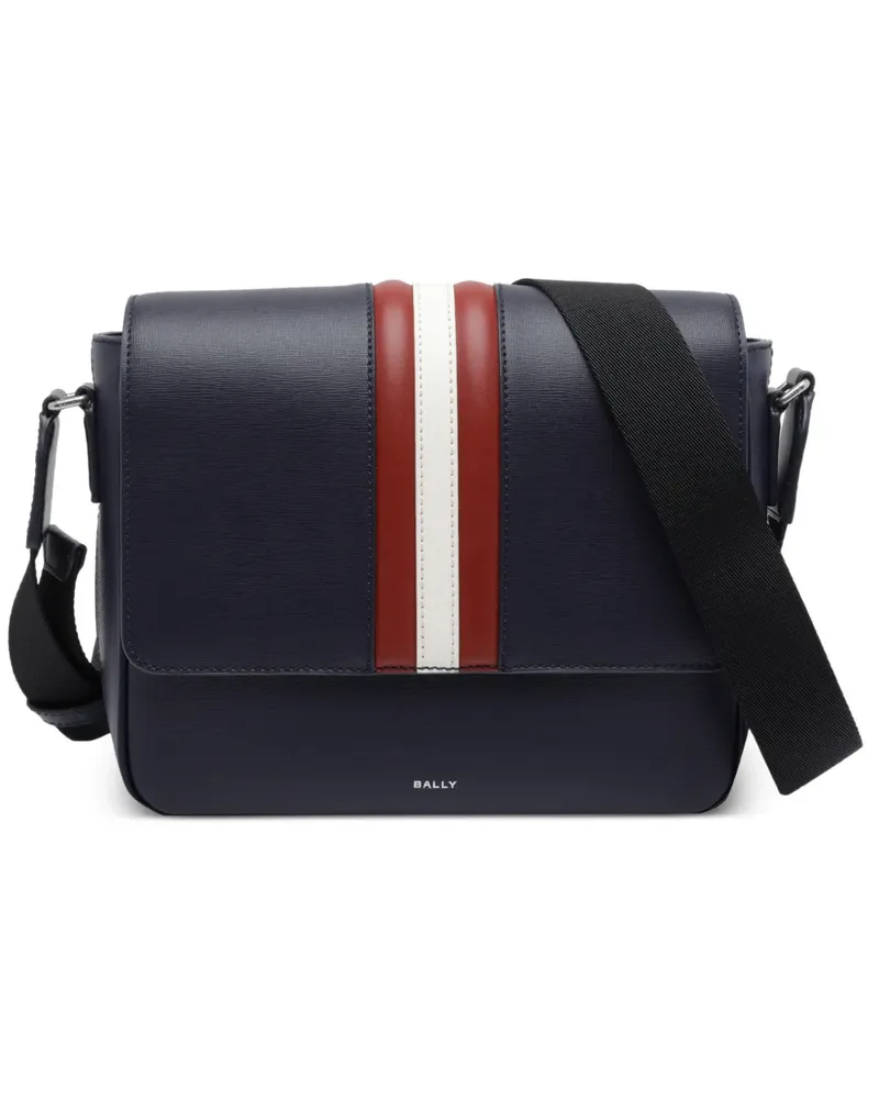 Bally Mythos leather messenger bag - Blau Blau