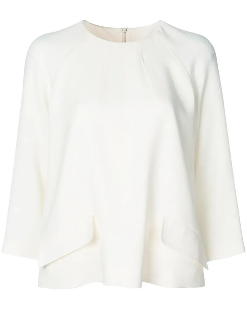 Alberto Biani Bluse mit Pattentaschen - Weiß Weiß