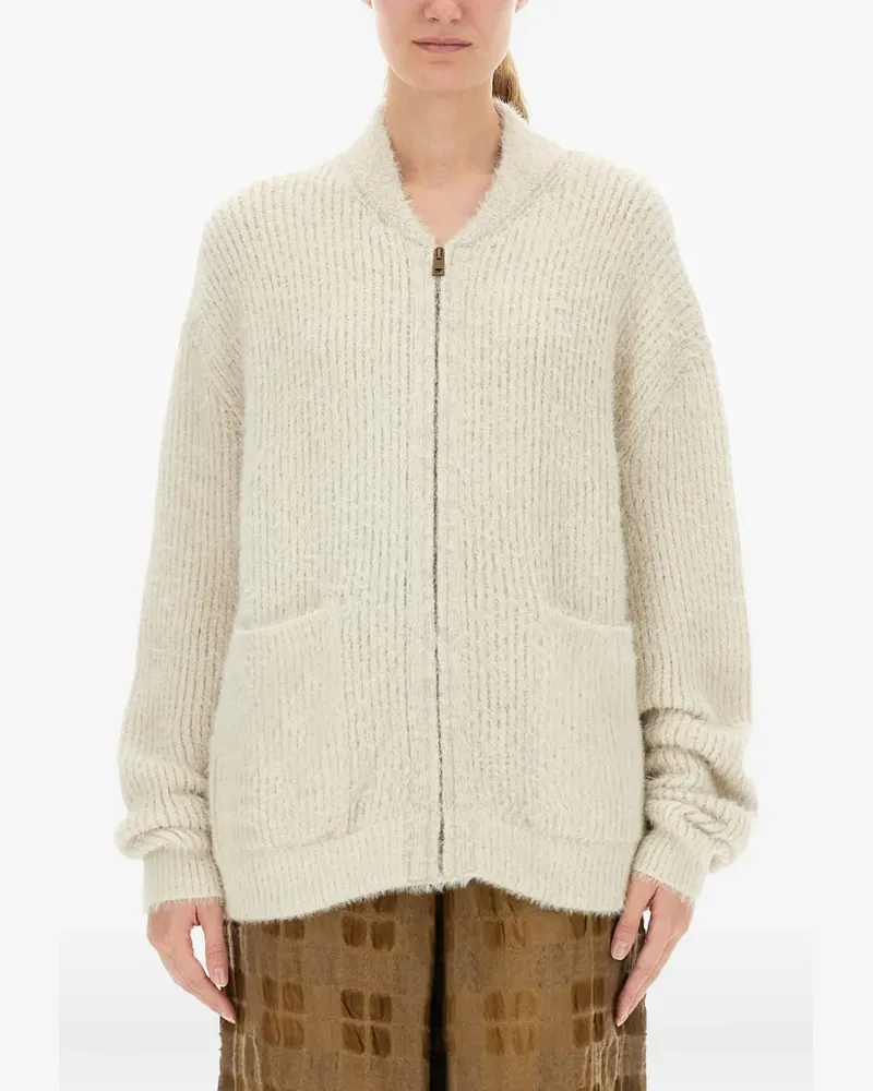 Uma Wang zip-up cardigan - Nude Nude