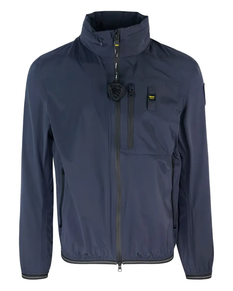 Blauer Dewar Kapuzenjacke Blau