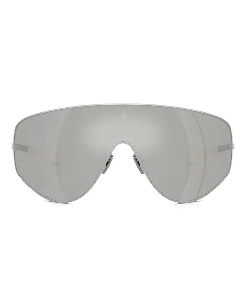 Moncler Sonnenbrille mit Shield-Gestell - Grau Grau