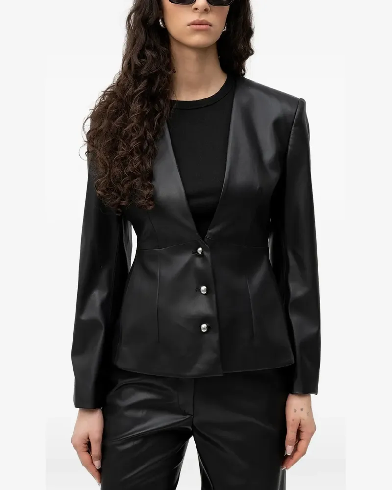 HUGO BOSS buttoned jacket - Schwarz Schwarz