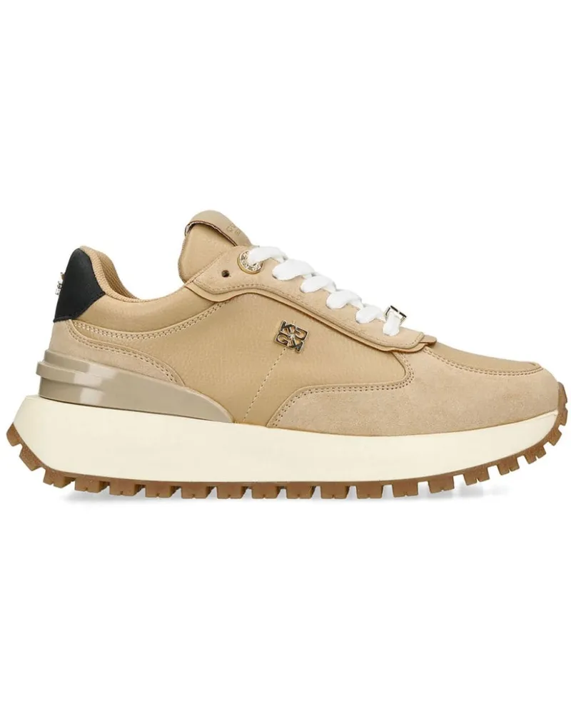 Kurt Geiger Louisa Sneakers mit Logo-Schild Nude