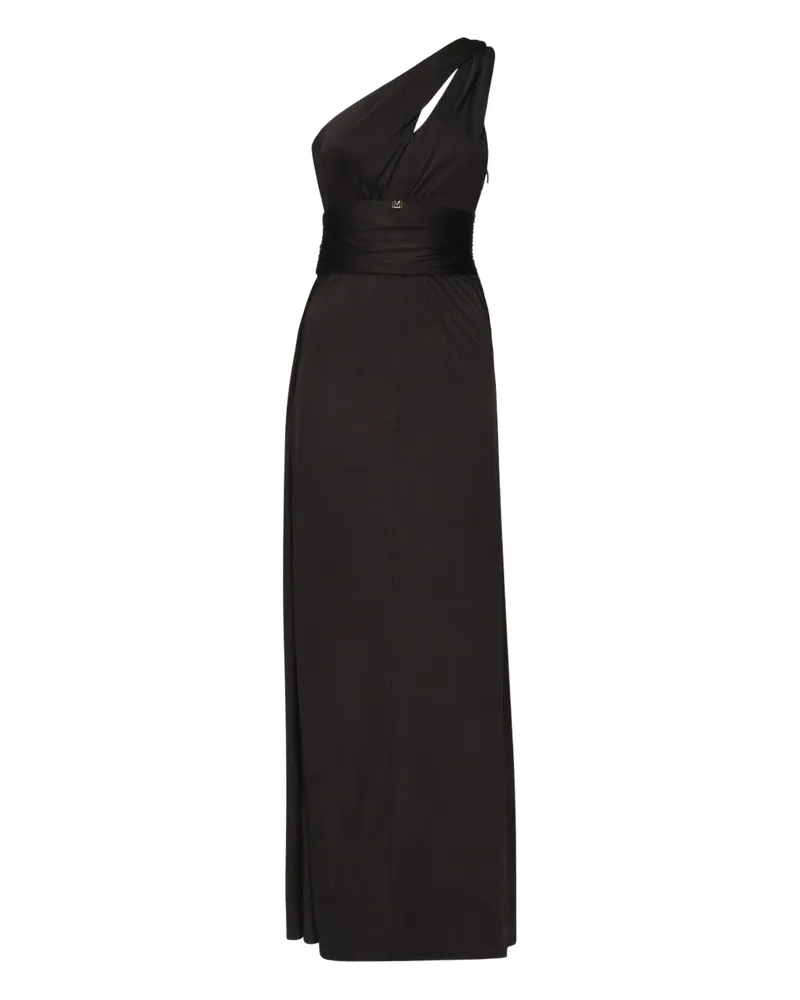 MARCIANO Los Angeles Drapierte One-Shoulder-Robe - Schwarz Schwarz