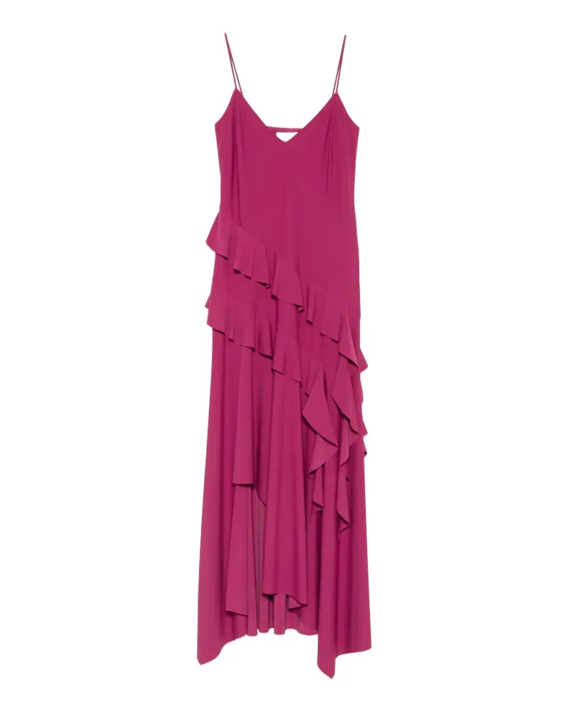Moschino Asymmetrisches Kleid mit Rüschen - Rosa Rosa