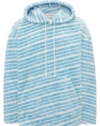 J.W.Anderson Fleece-Hoodie im Oversized-Look Blau