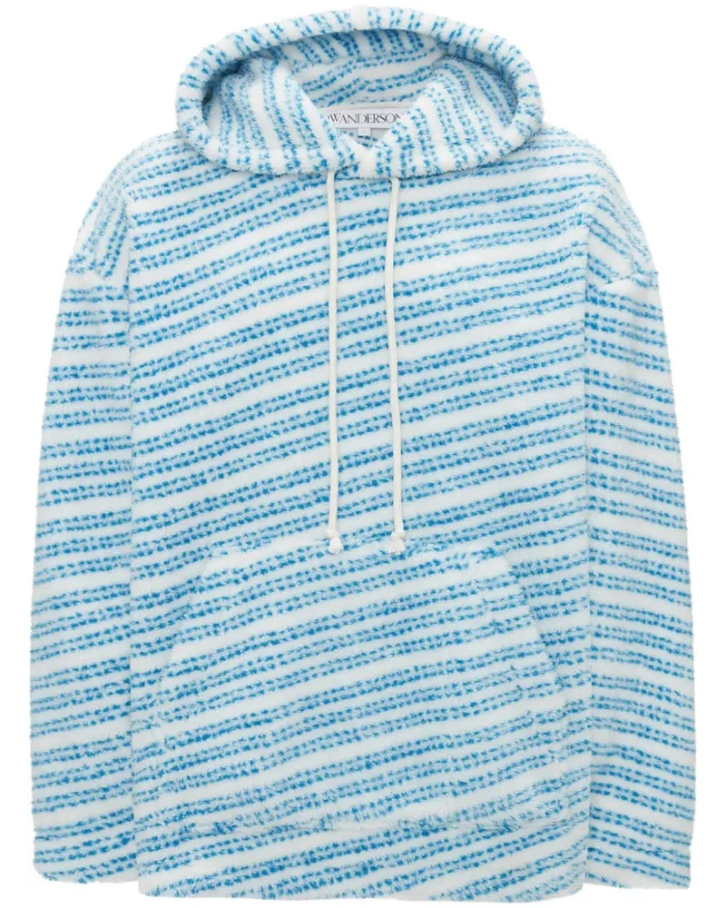 J.W.Anderson Fleece-Hoodie im Oversized-Look - Blau Blau