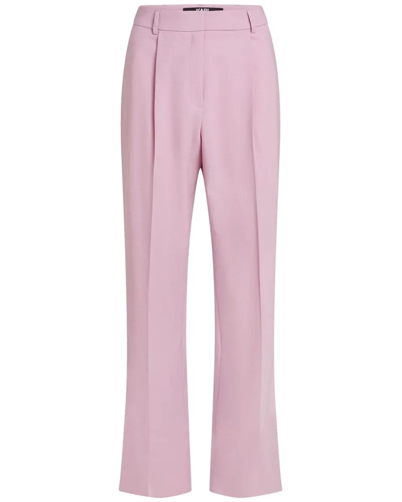 Karl Lagerfeld Hose mit geradem Bein - Rosa Rosa