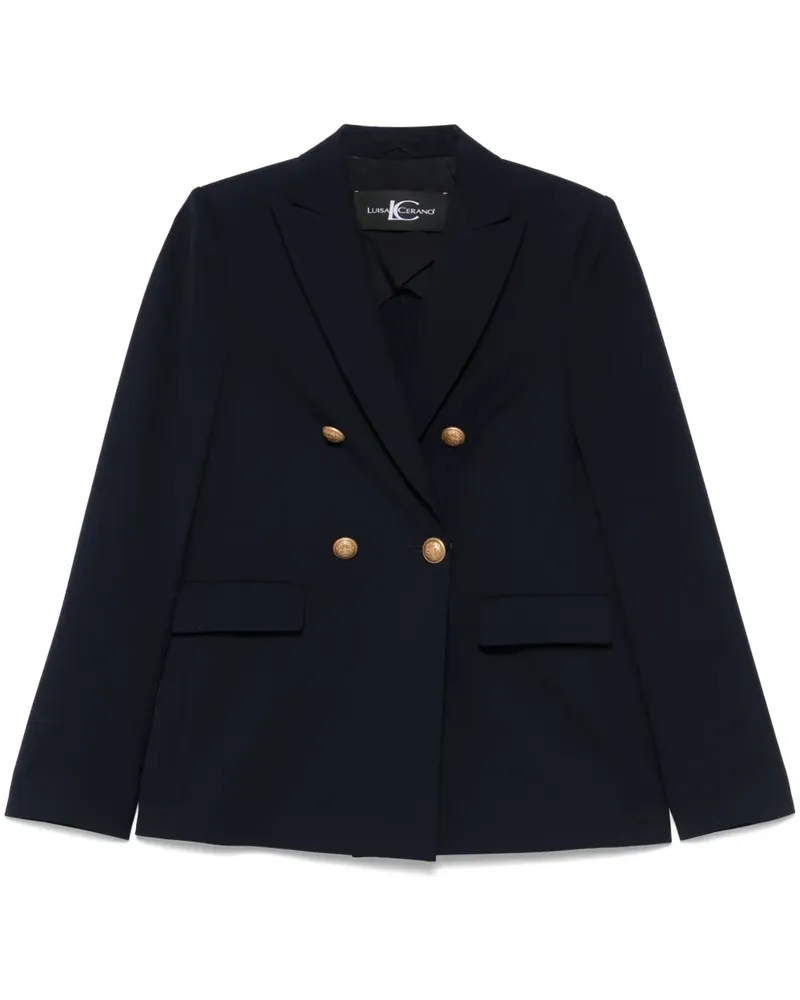 Luisa Cerano Sakko mit steigendem Revers - Blau Blau