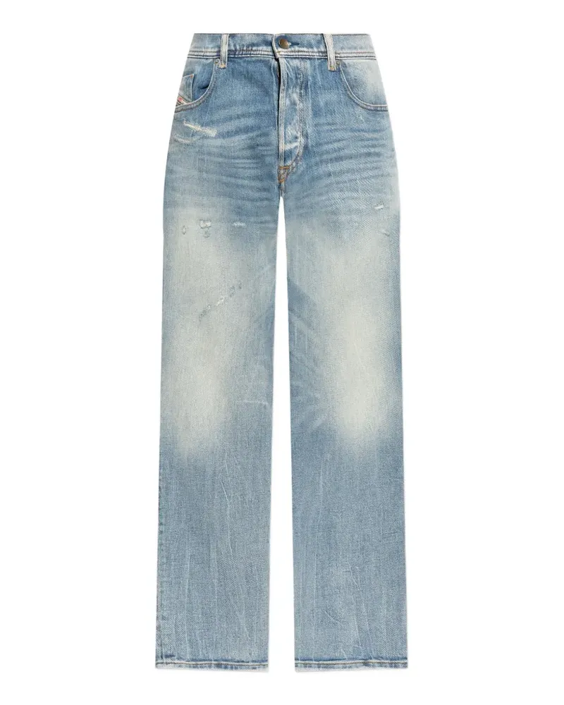 Diesel 2023 D-Finitive Jeans in Distressed-Optik - Blau Blau