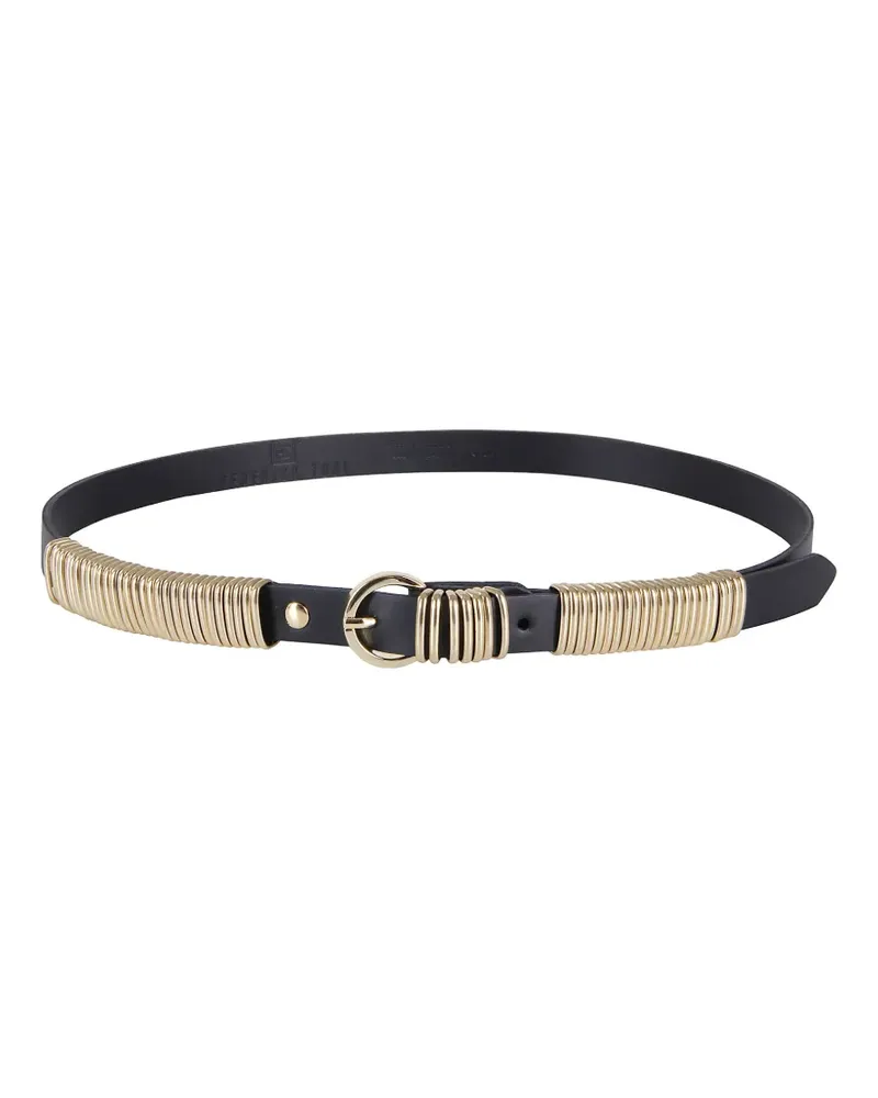 Federica Tosi gold-tone coil-detail belt - Schwarz Schwarz