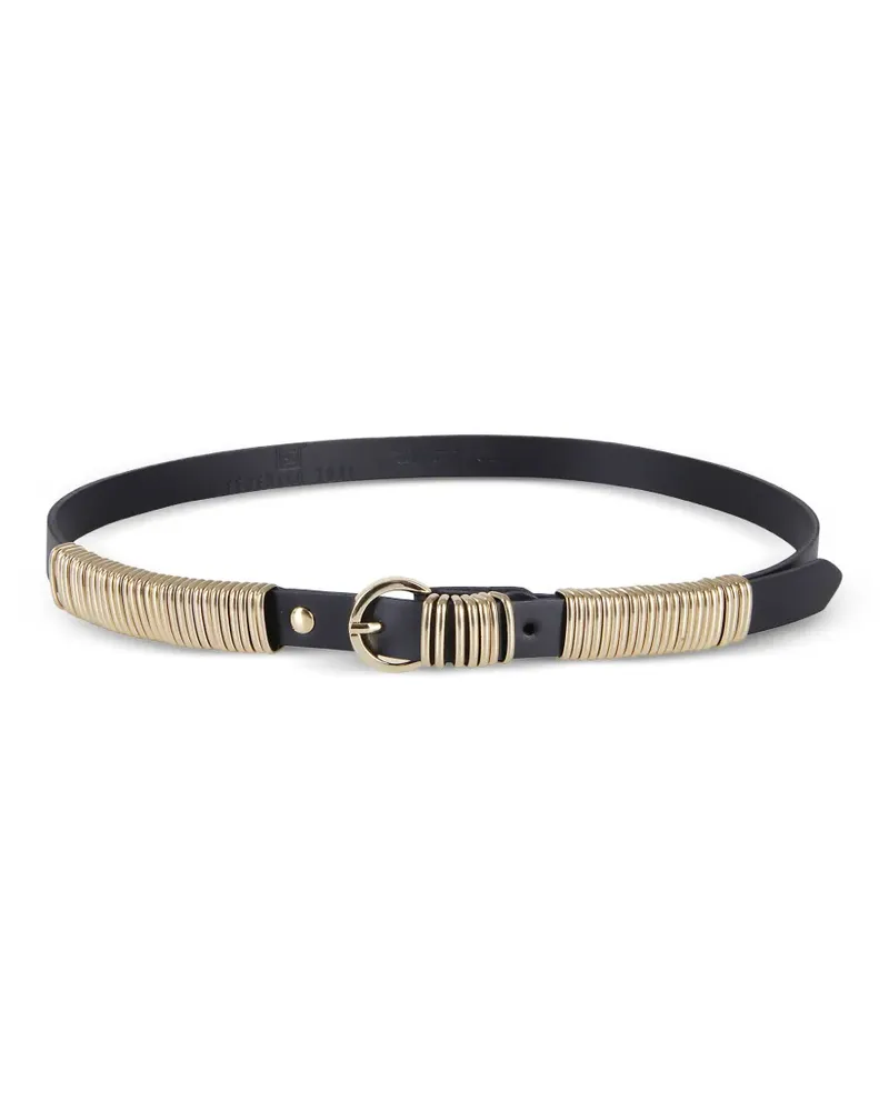 Federica Tosi gold-tone coil-detail belt - Schwarz Schwarz
