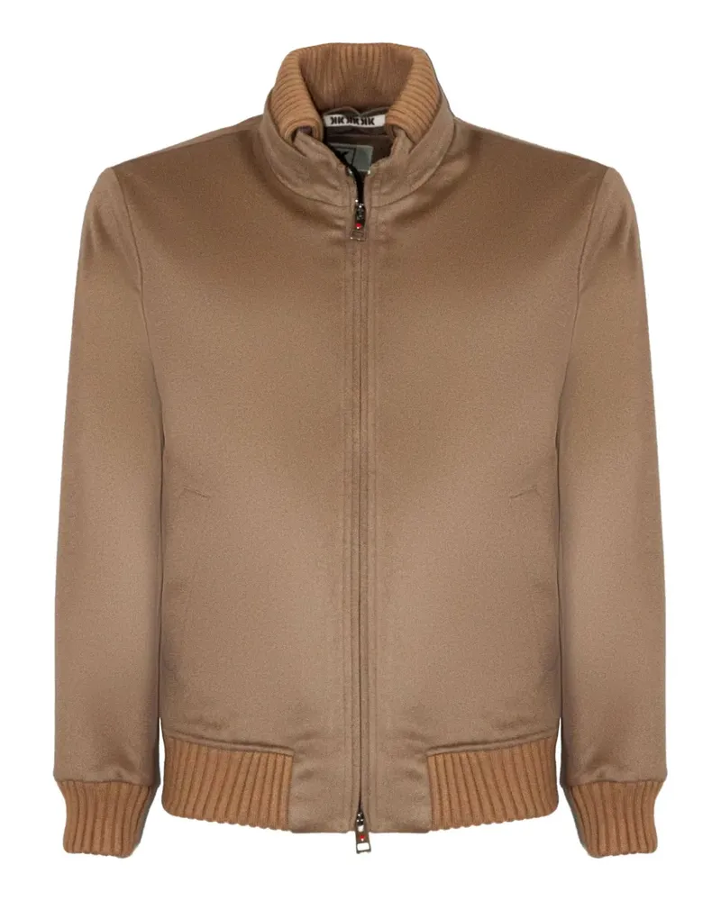 KIRED Jacke aus Kaschmir mit gerippten Bündchen - Braun Braun