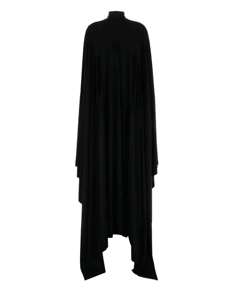Balenciaga Asymmetrisches Maxikleid - Schwarz Schwarz