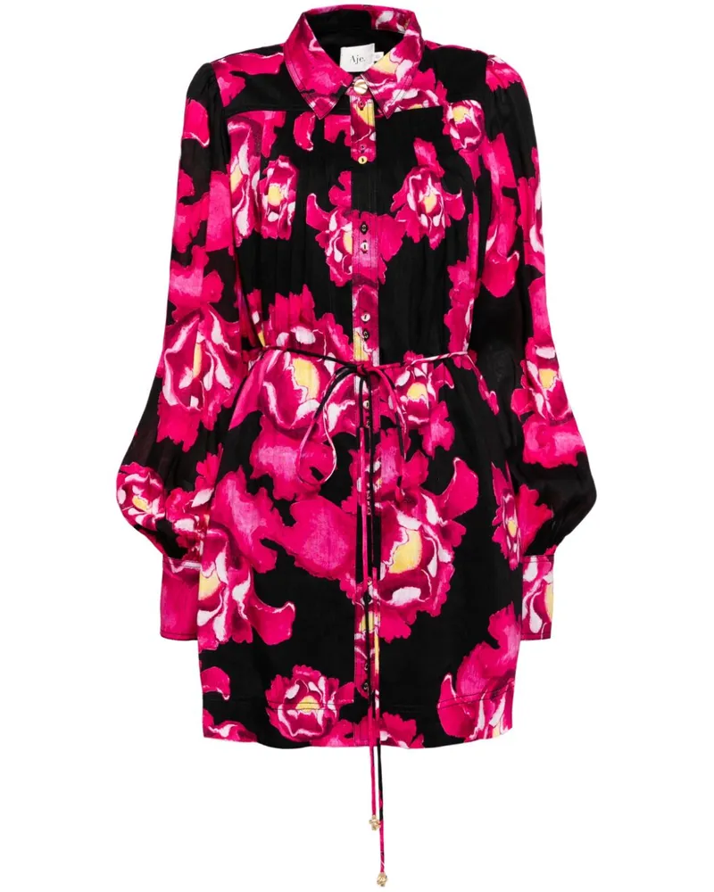 Aje. Lover Gaze Minikleid - Schwarz Schwarz