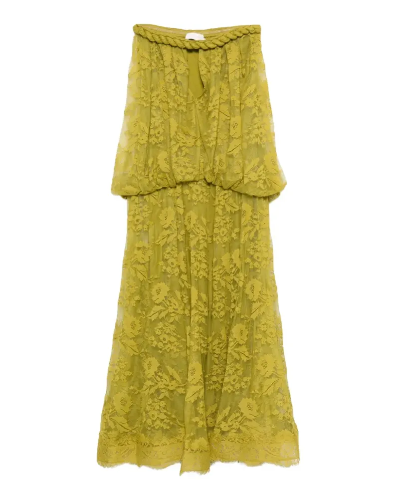 Zimmermann Luna floral-lace maxi dress - Grün Grün