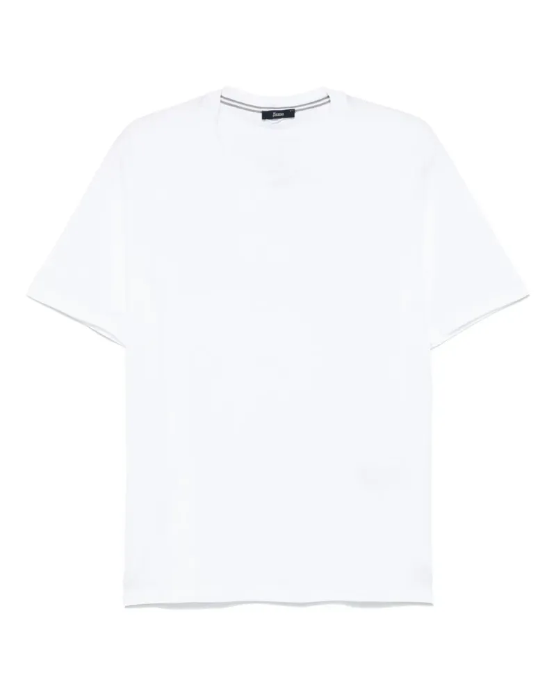 Herno Klassisches T-Shirt - Weiß Weiß