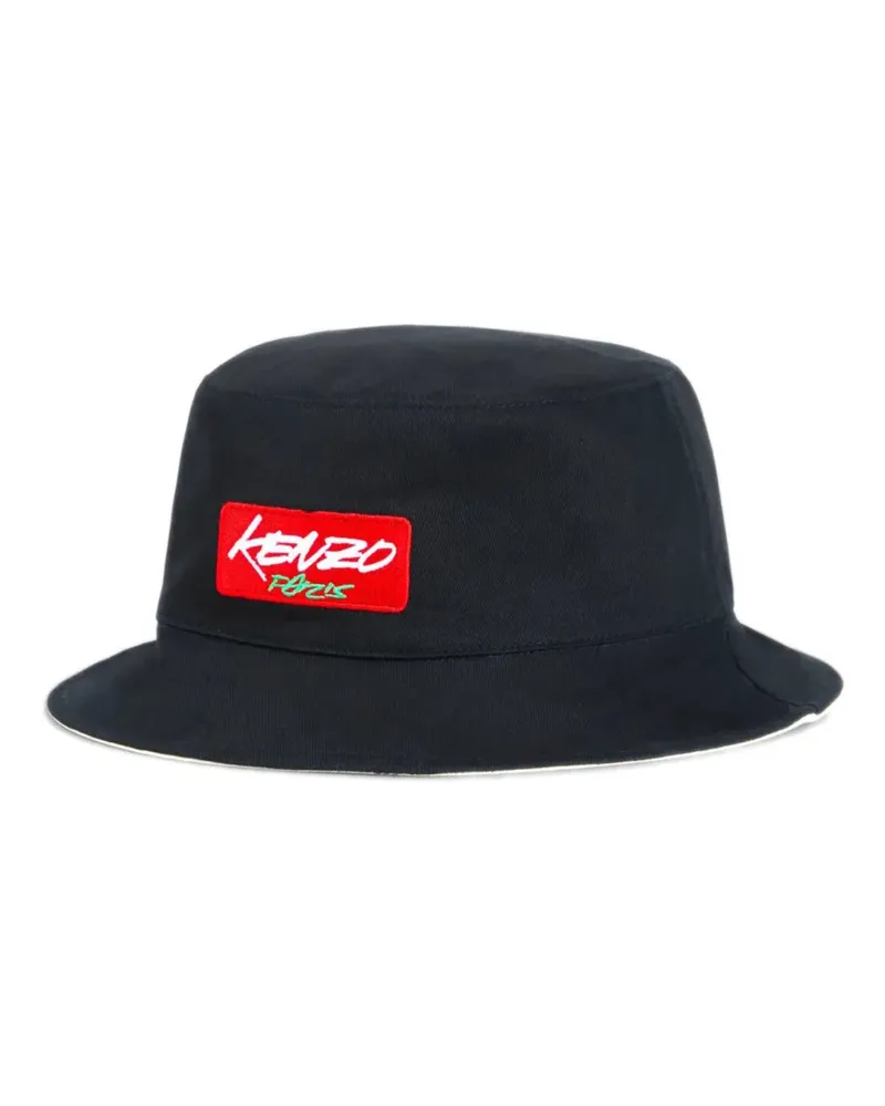 Kenzo Baseballkappe mit Logo-Patch - Schwarz Schwarz