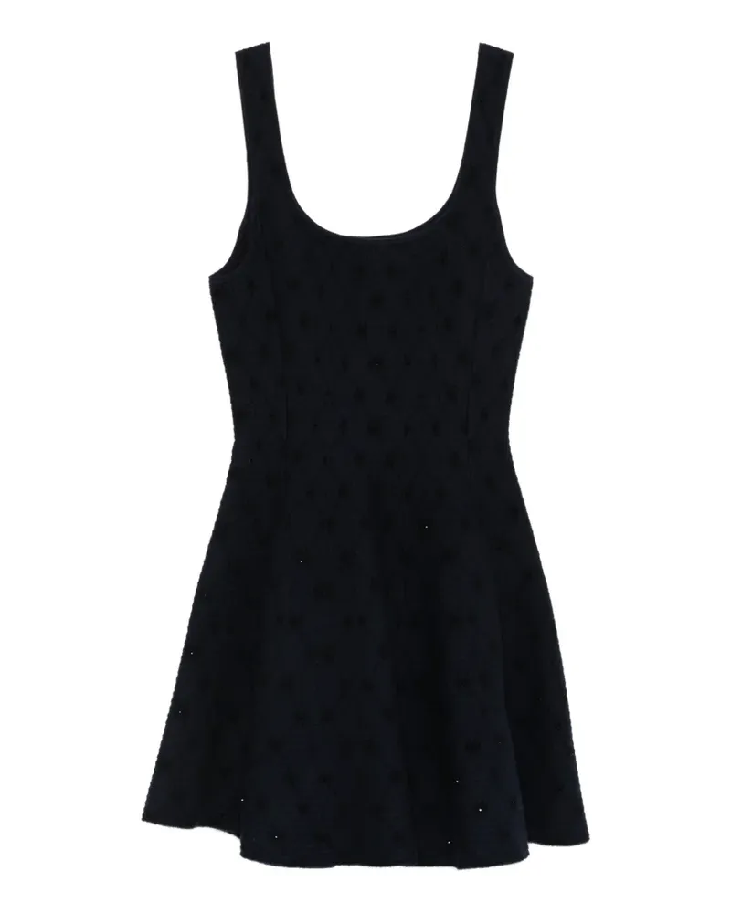 Maje rhinestone-embellished sleeveless mini dress - Blau Blau