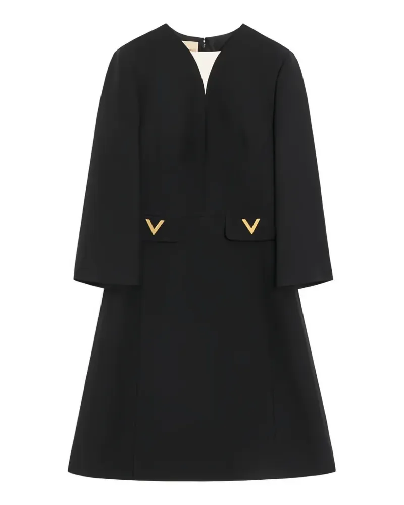 Valentino Garavani VGold Crêpe Couture Kleid - Schwarz Schwarz