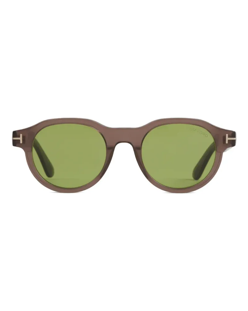 Tom Ford Sonnenbrille mit rundem Gestell - Braun Braun