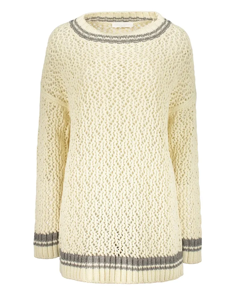 Fabiana Filippi Pullover mit Lochstrickmuster - Nude Nude